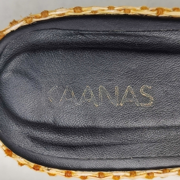 Kaanas Balfour Handmade Chunky Black Slip On Sandals Womens Sandals Size 9M - Picture 6 of 8